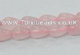 CRQ61 15.5 inches 8*10mm teardrop natural rose quartz beads wholesale