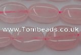 CRQ610 15.5 inches 12*16mm oval rose quartz beads wholesale