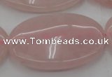 CRQ616 15.5 inches 25*35mm oval rose quartz beads wholesale