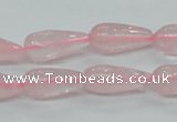 CRQ62 15.5 inches 8*20mm teardrop natural rose quartz beads wholesale