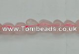 CRQ630 15.5 inches 8*8mm heart rose quartz beads wholesale