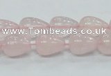 CRQ64 15.5 inches 10*14mm teardrop natural rose quartz beads wholesale