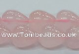 CRQ65 15.5 inches 16*19mm teardrop natural rose quartz beads wholesale