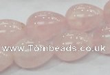 CRQ66 15.5 inches 15*20mm teardrop natural rose quartz beads wholesale