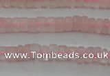 CRQ678 15.5 inches 2*4mm tyre rose quartz beads wholesale