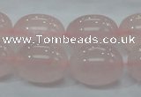 CRQ68 15.5 inches 16*20mm egg-shaped natural rose quartz beads