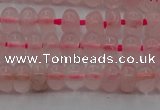 CRQ680 15.5 inches 4*6mm rondelle rose quartz beads wholesale