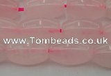 CRQ691 15.5 inches 8*13mm rice rose quartz beads wholesale