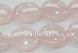 CRQ73 15.5 inches 20mm flat round natural rose quartz beads
