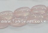 CRQ77 15.5 inches 12*20mm oval natural rose quartz beads wholesale