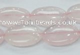 CRQ78 15.5 inches 13*25mm oval natural rose quartz beads wholesale