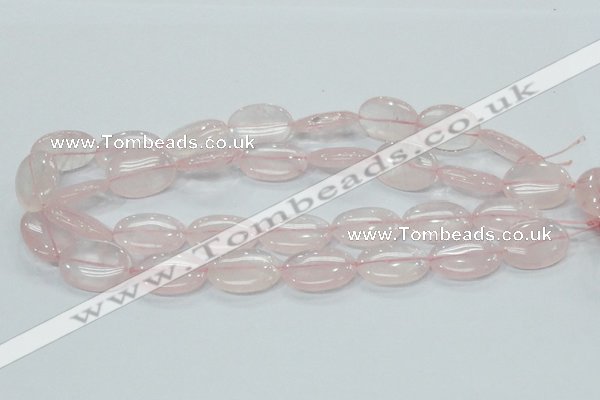 CRQ78 15.5 inches 13*25mm oval natural rose quartz beads wholesale