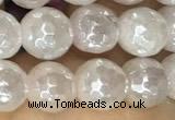 CRQ860 15 inches 6mm faceted round AB-color rose quartz beads