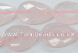 CRQ89 15.5 inches 18*25mm faceted teardrop natural rose quartz beads