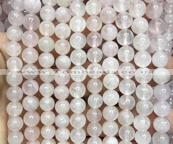 CRQ924 15 inches 8mm round natural rose quartz beads wholesale