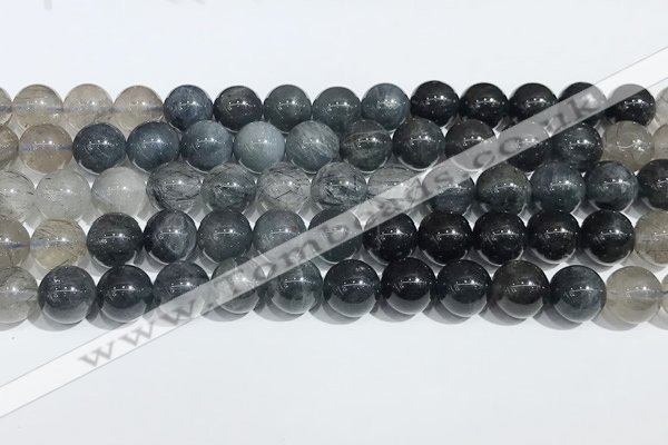 CRU1002 15.5 inches 10mm round mixed rutilated quartz beads