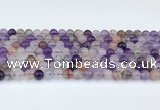 CRU1012 15.5 inches 6mm round mixed rutilated quartz beads