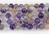 CRU1020 15.5 inches 10mm round mixed rutilated quartz beads