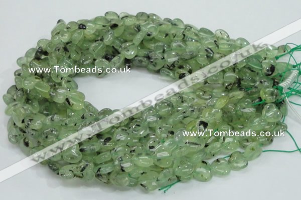 CRU107 15.5 inches 12*12mm heart green rutilated quartz beads