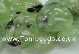 CRU109 15.5 inches 23*23mm heart green rutilated quartz beads