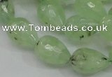 CRU126 15.5 inches 13*19mm faceted teardrop green rutilated quartz beads