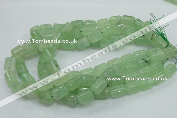 CRU134 15.5 inches 12*17mm column green rutilated quartz beads