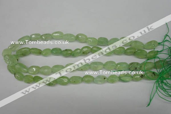 CRU179 9*11mm – 12*18mm faceted nuggets green rutilated quartz beads