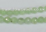 CRU200 15.5 inches 6mm faceted round green rutilated quartz beads