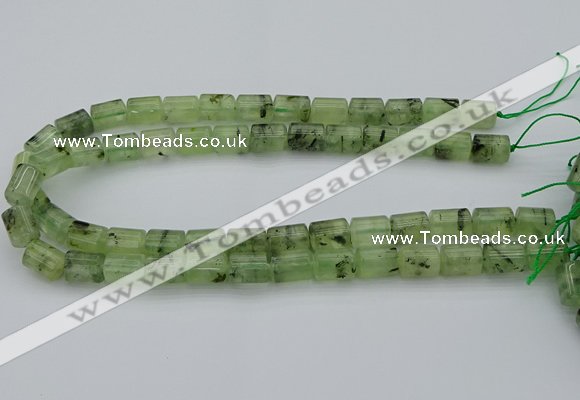 CRU226 15.5 inches 10*14mm triangle green rutilated quartz beads