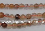 CRU452 15.5 inches 6mm round Multicolor rutilated quartz beads