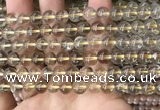 CRU630 15.5 inches 7mm round golden rutilated quartz beads