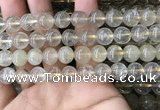 CRU632 15.5 inches 10mm round golden rutilated quartz beads