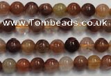 CRU651 15.5 inches 6mm round Multicolor rutilated quartz beads