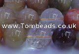 CRU754 15.5 inches 12mm round Multicolor rutilated quartz beads