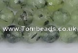 CRU803 15.5 inches 10mm faceted round prehnite gemstone beads