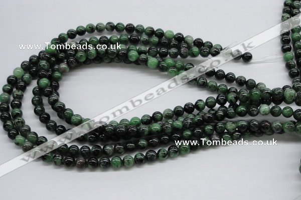 CRZ02 15.5 inches 8mm round ruby zoisite gemstone beads Wholesale