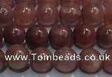 CRZ1000 15.5 inches 6mm - 6.5mm round A- grade natural ruby beads