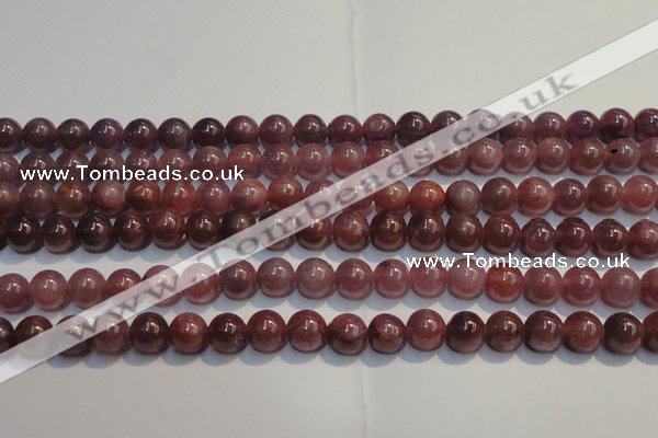 CRZ1002 15.5 inches 6mm - 6.5mm round A grade natural ruby beads