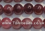 CRZ1005 15.5 inches 6mm - 6.5mm round A+ grade natural ruby beads