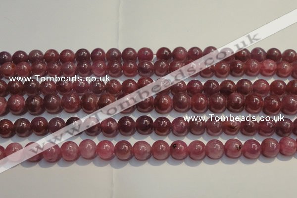CRZ1005 15.5 inches 6mm - 6.5mm round A+ grade natural ruby beads