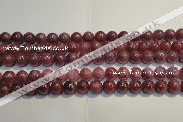 CRZ1006 15.5 inches 7mm - 7.5mm round A+ grade natural ruby beads