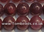 CRZ1009 15.5 inches 7mm - 7.5mm round AA grade natural ruby beads