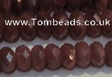 CRZ1013 15.5 inches 3*5mm faceted rondelle A- grade ruby beads