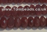 CRZ1017 15.5 inches 3*5mm faceted rondelle A grade ruby beads