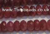 CRZ1025 15.5 inches 3*5mm faceted rondelle AA grade ruby beads