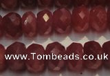 CRZ1031 15.5 inches 5*7mm faceted rondelle AAA grade ruby beads