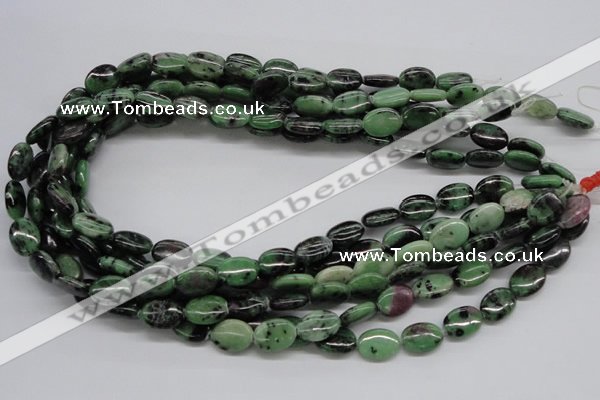 CRZ11 15.5 inches 10*14mm oval ruby zoisite gemstone beads wholesale