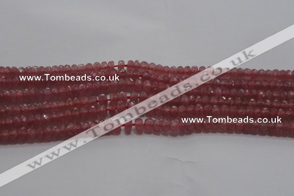 CRZ1101 15.5 inches 3*5mm faceted rondelle AAA+ grade ruby beads