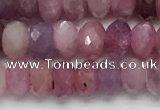 CRZ1151 15.5 inches 3.5*5.5mm faceted rondelle natural ruby beads