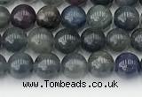 CRZ1160 15.5 inches 5mm round ruby sapphire gemstone beads